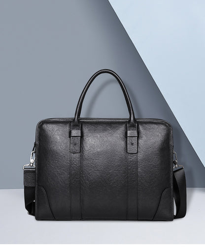 Men's handbag, genuine cowhide leather, crossbody bag, business, large capacity briefcase, computer bag 