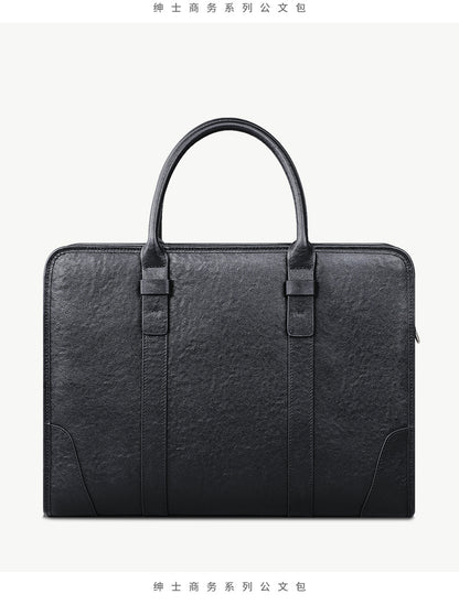メンズハンドバッグ 牛皮本革製 手提げかばん 斜めがけバッグ 大容量パソコンブリーフケース
