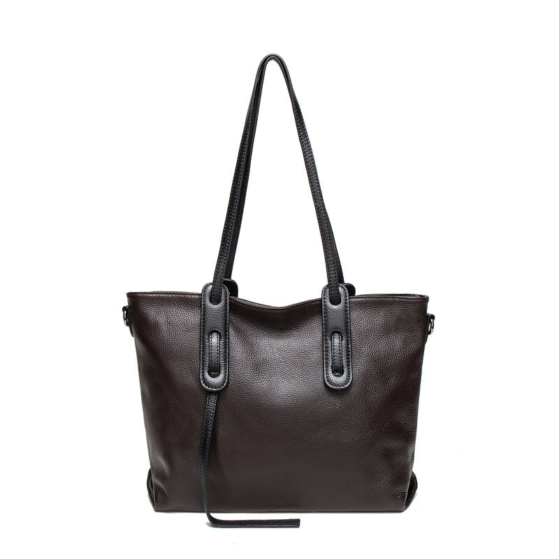 女性ワンショルダートートバッグ大容量本革バッグ斜め掛けバック牛革ショルダーバッグ ファッション