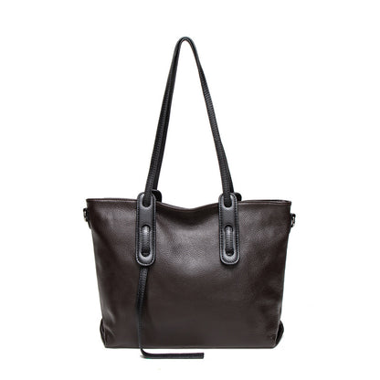 女性ワンショルダートートバッグ大容量本革バッグ斜め掛けバック牛革ショルダーバッグ ファッション