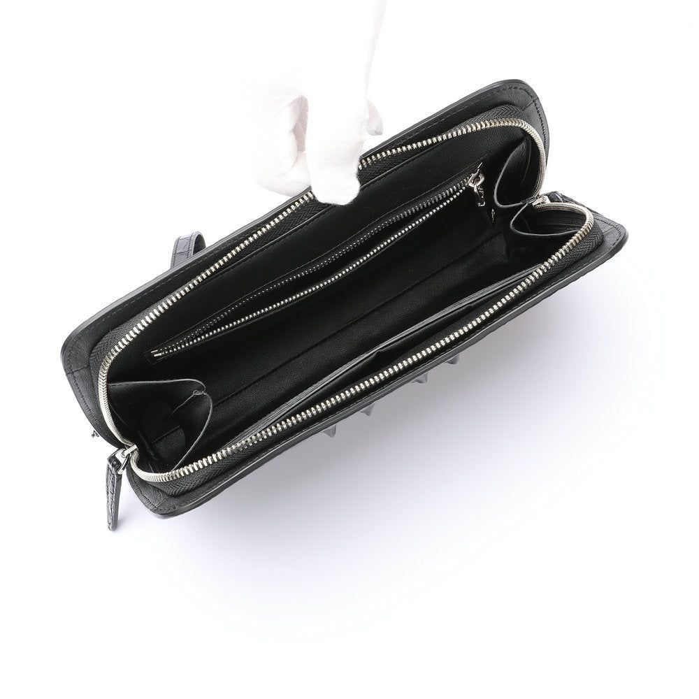 ワニ骨の皮 メンズハンドバッグ 本革 ビジネス カジュアル メンズバッグ