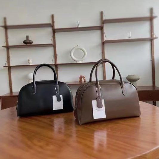 女性のハンドバッグファッション牛革ボストンバッグレザートートバッグ 何とでも合う