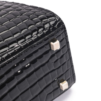 ワニ柄 レザートートバッグ亮面高級感ハンドバッグショルダーバッグ2wayバッグ女性