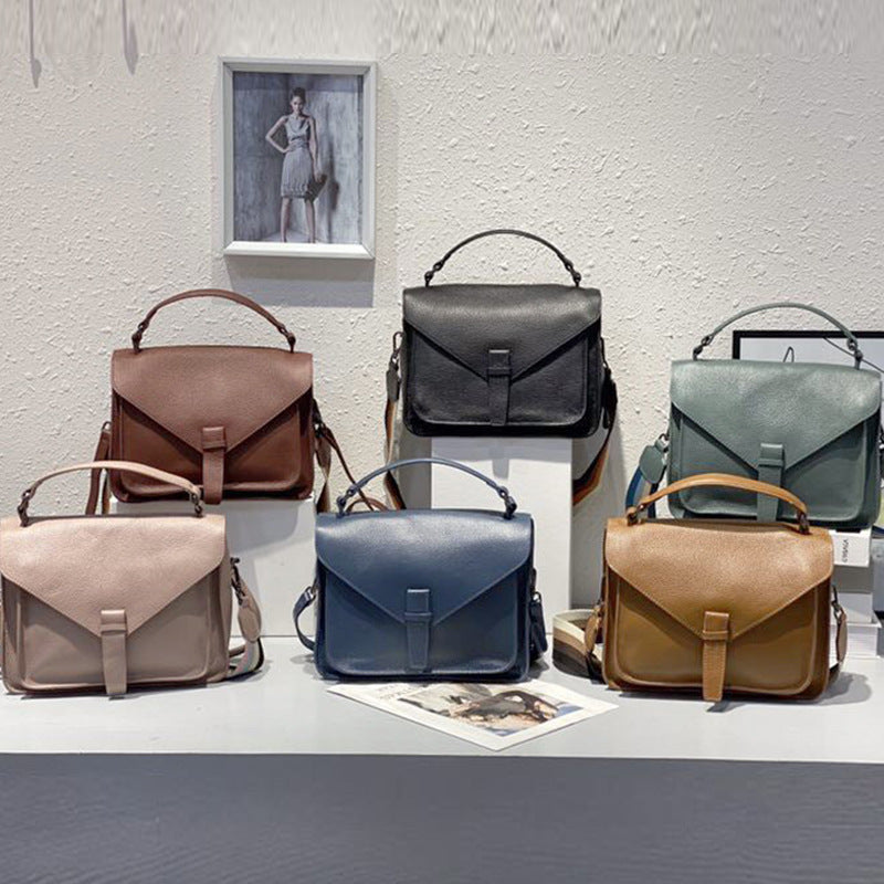 レディースハンドバッグショルダーバッグレトロ大容量牛革バッグメッセンジャーバッグスショルダーバッグ