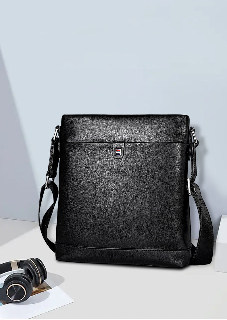 メンズショルダーバッグ 牛皮本革製 大容量 カジュアル男性用バッグ