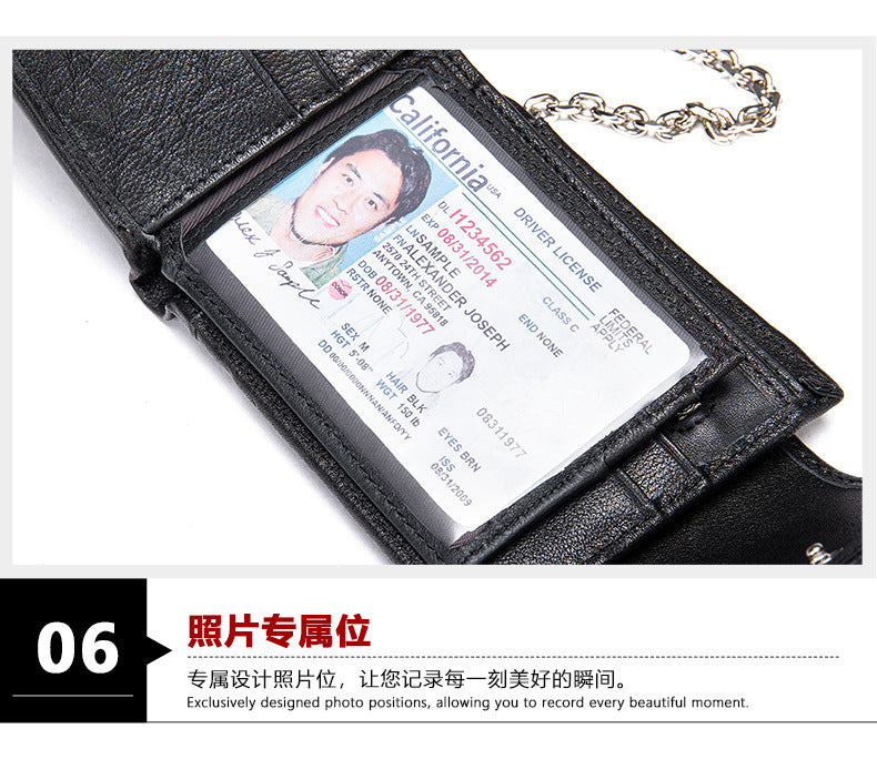 メンズ短財布 牛皮本革製 レトロ 多機能男性用ウォレット