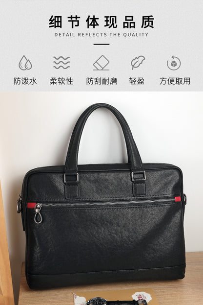 メンズブリーフケース ハンドバッグ 牛皮本革製 ビジネス カジュアル斜めがけバッグ