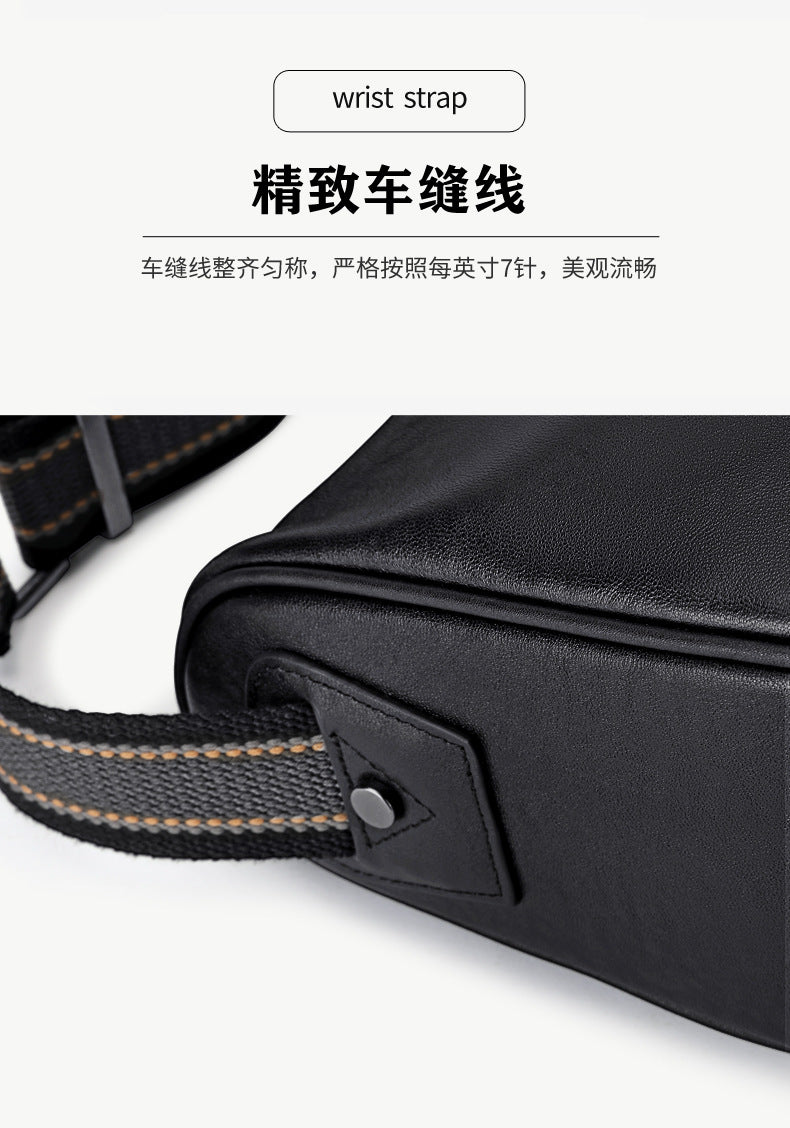 メンズショルダーバッグ 牛皮本革 ファッション カジュアル 通勤 男性用斜めがけバッグ