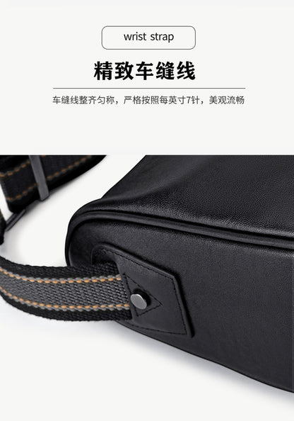 メンズショルダーバッグ 牛皮本革 ファッション カジュアル 通勤 男性用斜めがけバッグ