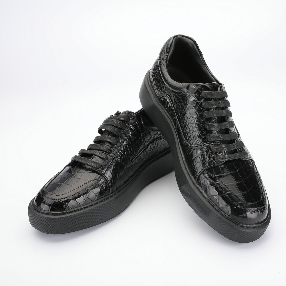 秋冬新品ワニ腹の皮メンズカジュアルシューズ 本革 革靴 ファッションビジネスシューズ