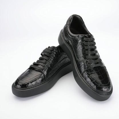 秋冬新品ワニ腹の皮メンズカジュアルシューズ 本革 革靴 ファッションビジネスシューズ