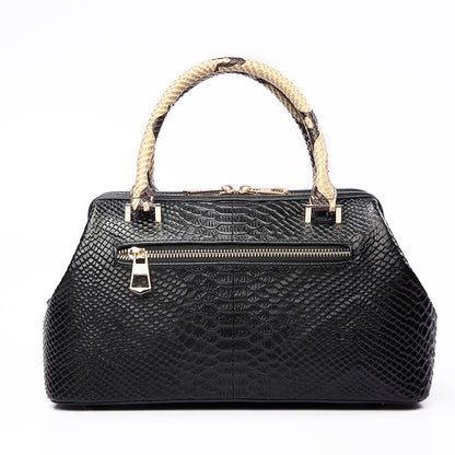 Women's Handbag Cowhide Shoulder Bag Large Capacity Genuine Leather Crossbody Ladies Bag Crocodile Pattern Commuting OL