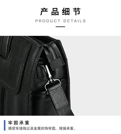 メンズブリーフケース 牛皮本革製 ハンドバッグ パソコンバッグ ビジネス大容量手提げかばん