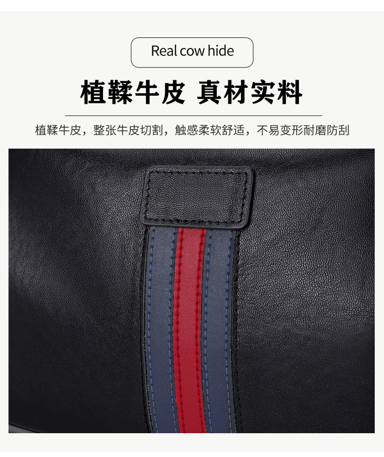 メンズショルダーバッグ 牛皮本革 ファッション カジュアル 通勤 男性用斜めがけバッグ
