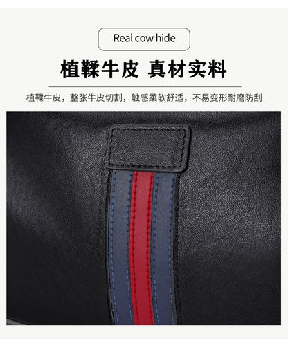 メンズショルダーバッグ 牛皮本革 ファッション カジュアル 通勤 男性用斜めがけバッグ