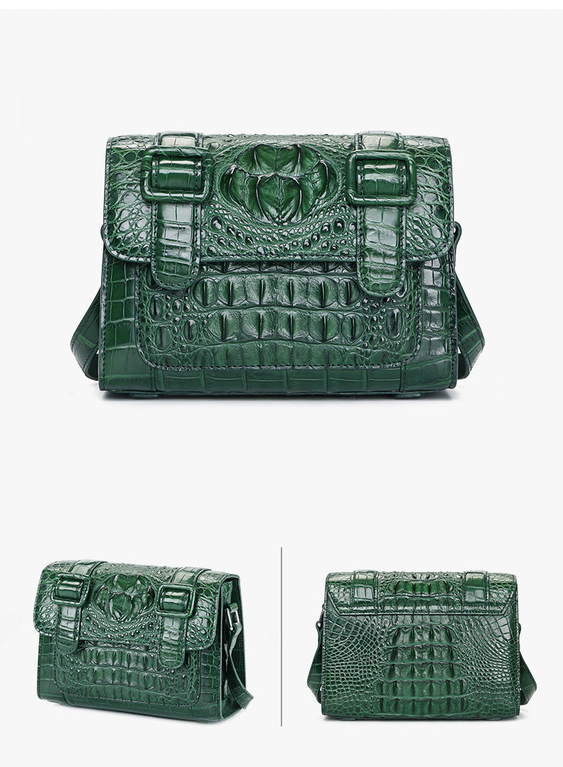 レディースショルダーバッグのカジュアルショルダーバッグがおしゃれなクロコダイル革