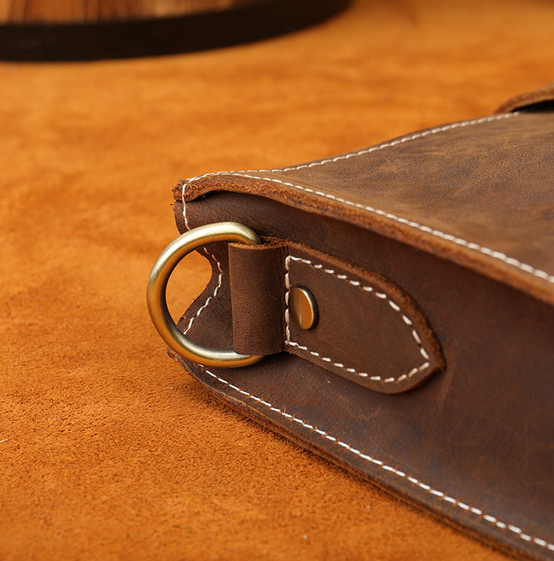 メンズ 財布牛皮本革製 レトロ 斜めがけショルダーバッグ  多機能大容量クラッチバッグ男性用ウォレット