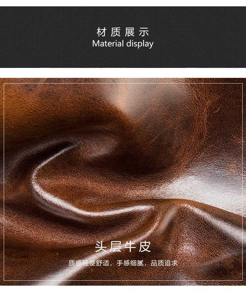 メンズ 短財布 牛皮本革製 rfid盗難防止カードバッグ レトロ男性用ウォレット