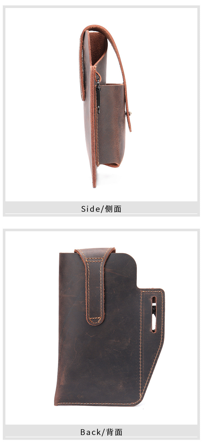 メンズウエストバッグ 牛皮 スポーツ 男性用鍵掛けバッグ
