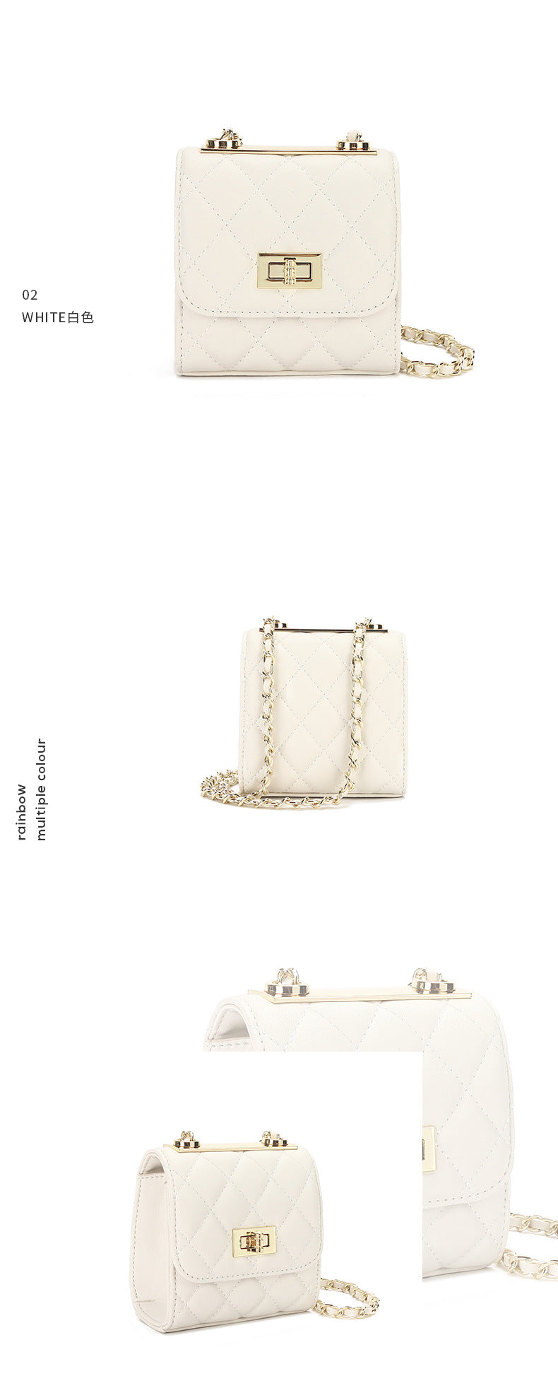 レディースチェーンバッグ高級感のあるミニバッグショルダーショルダーバッグ本革斜めがけバッグ