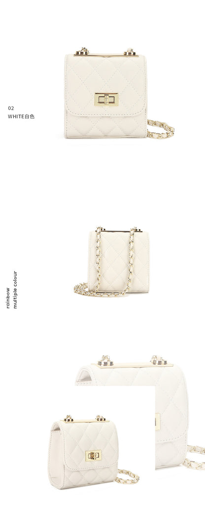 レディースチェーンバッグ高級感のあるミニバッグショルダーショルダーバッグ本革斜めがけバッグ