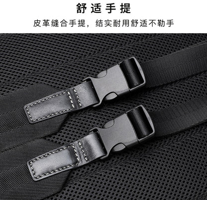 Men's backpack genuine cowhide leather Korean simple fashion casual travel bag computer bag 