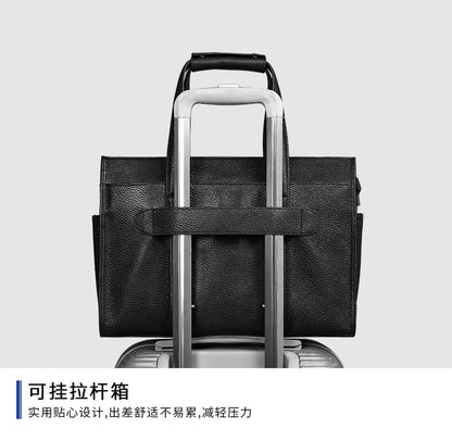 メンズブリーフケース 牛皮本革製 ハンドバッグ パソコンバッグ ビジネス大容量手提げかばん