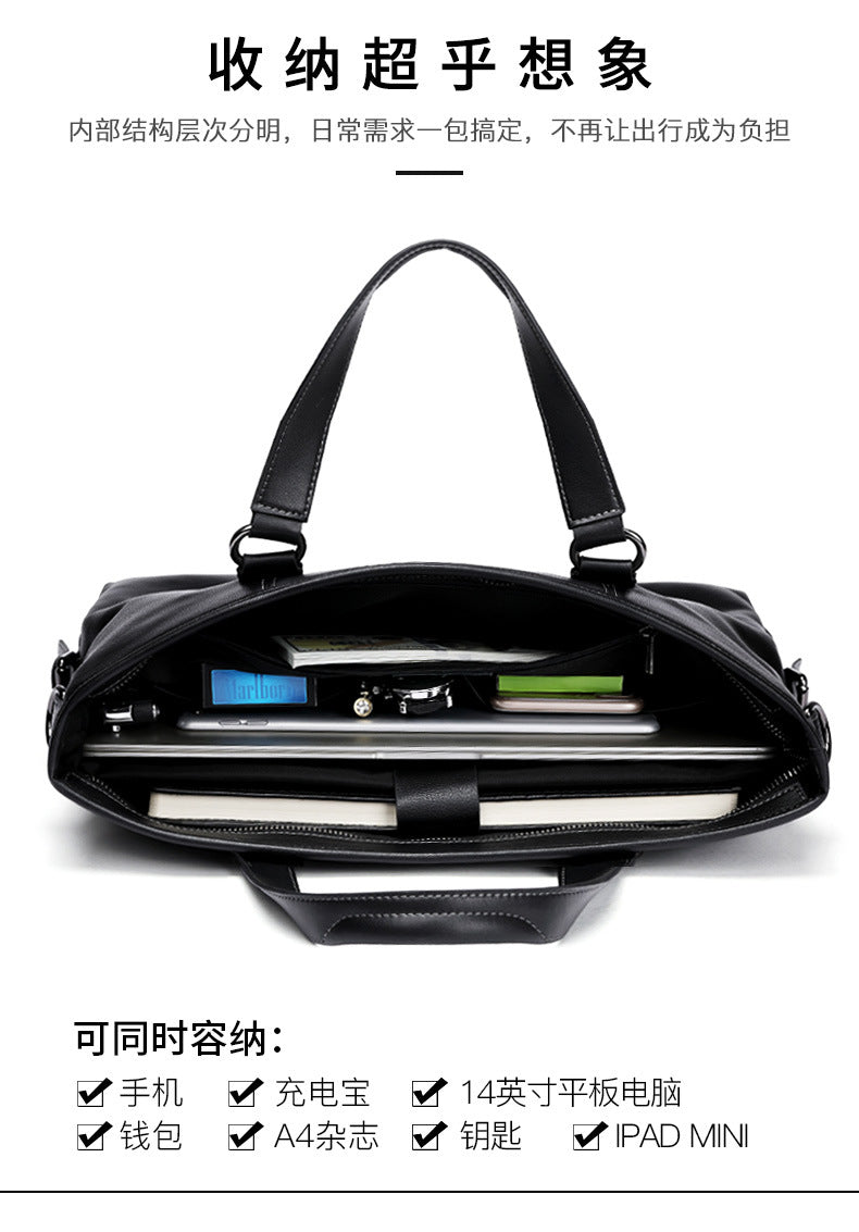 メンズハンドバッグ  牛皮本革製  パソコンバッグ カジュアル ビジネスブリーフケース斜めがけバッグ