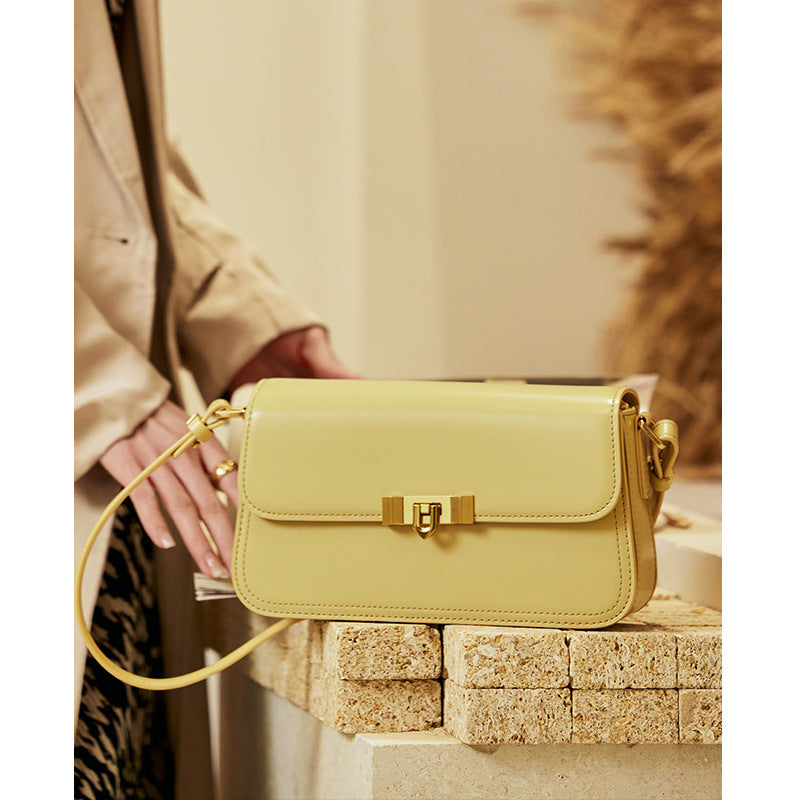 本革レディースバッグファッション斜め掛けバック高級感牛革ショルダーバッグ気質