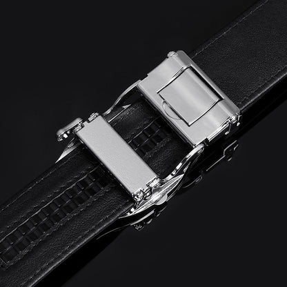 Men's Belt Crocodile Skin Genuine Leather Automatic Buckle Fashion Casual High Quality Men Belt 
