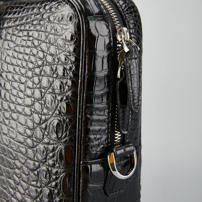 シャム鰐皮 本革メンズブリーフケース ハンドバッグ カジュアル 出張 通勤 ビジネスバッグ オフィスバッグ  ファイルバッグ 手提げかばん