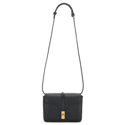 レトロ風本革レディースバッグ純色ショルダーバッグ斜めがけバッグ 何とでも合う