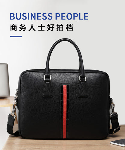 Men's handbag Men's handbag Genuine cowhide leather computer bag Business briefcase 