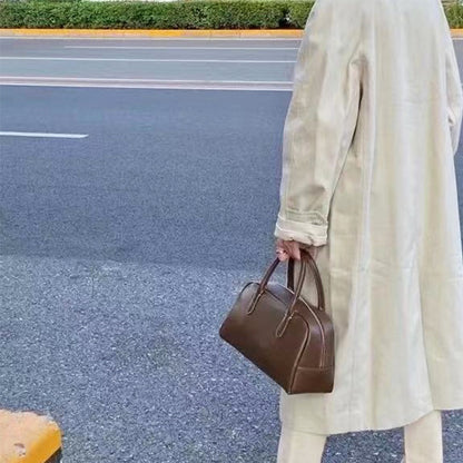 女性のハンドバッグファッション牛革ボストンバッグレザートートバッグ 何とでも合う