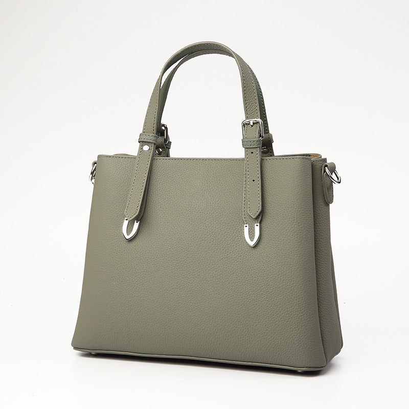 本革女性のハンドバッグ大容量ファッションショルダーバッグ何とでも合う 通勤OL