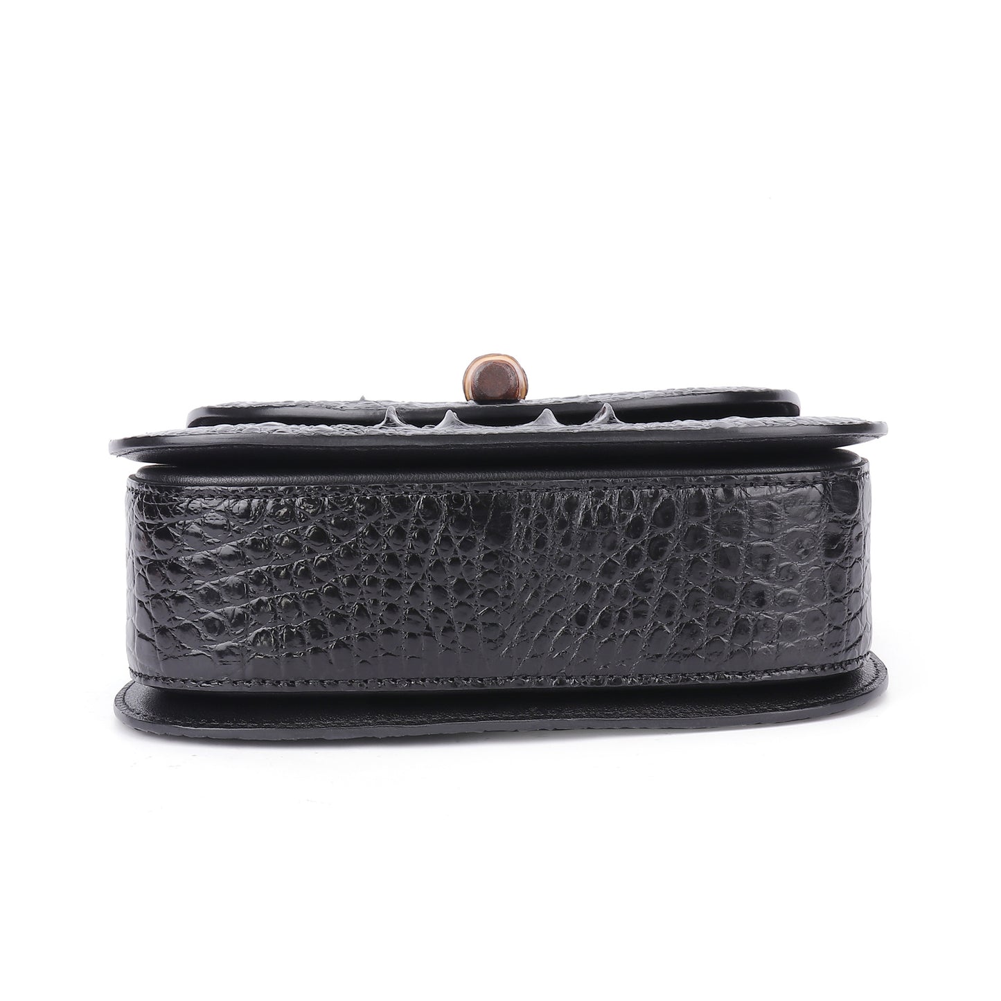 クロコダイル革の女性バッグカジュアルトレンド竹節バッグショルダーバッグハンドバッグ高品質