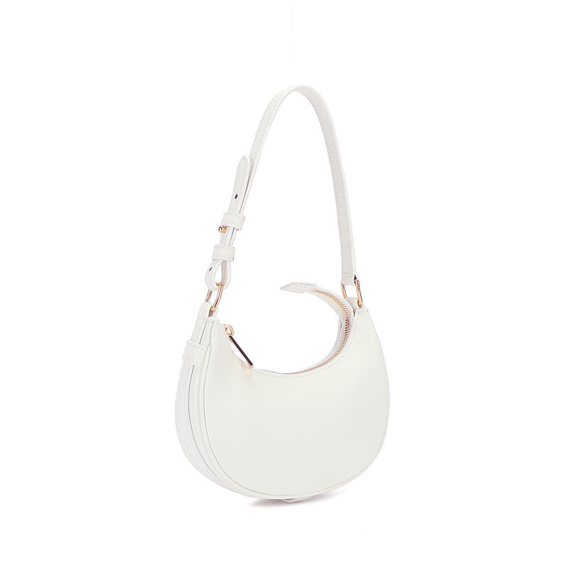 レディースバッグわきの下バッグおしゃれハンドバッグショルダーバッグハーフムーン·バッグ 本革 レトロ