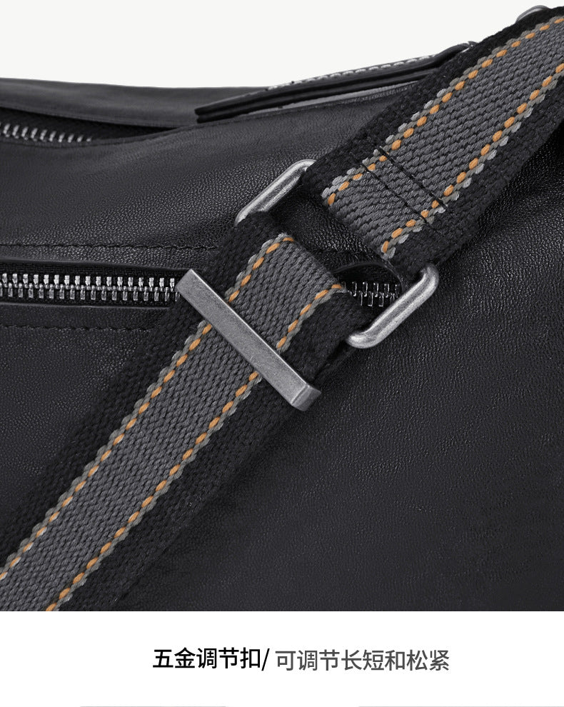 メンズショルダーバッグ 牛皮本革 ファッション カジュアル 通勤 男性用斜めがけバッグ