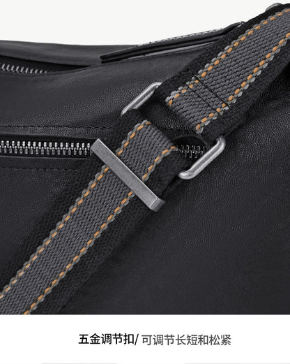 メンズショルダーバッグ 牛皮本革 ファッション カジュアル 通勤 男性用斜めがけバッグ