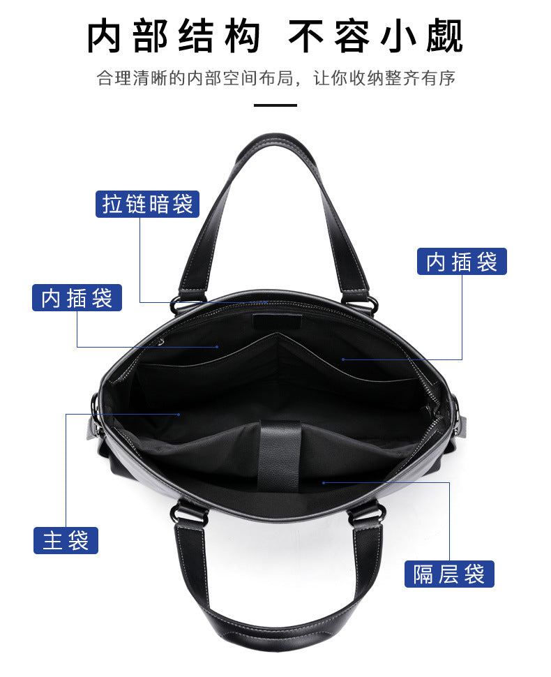 メンズハンドバッグ  牛皮本革製  パソコンバッグ カジュアル ビジネスブリーフケース斜めがけバッグ