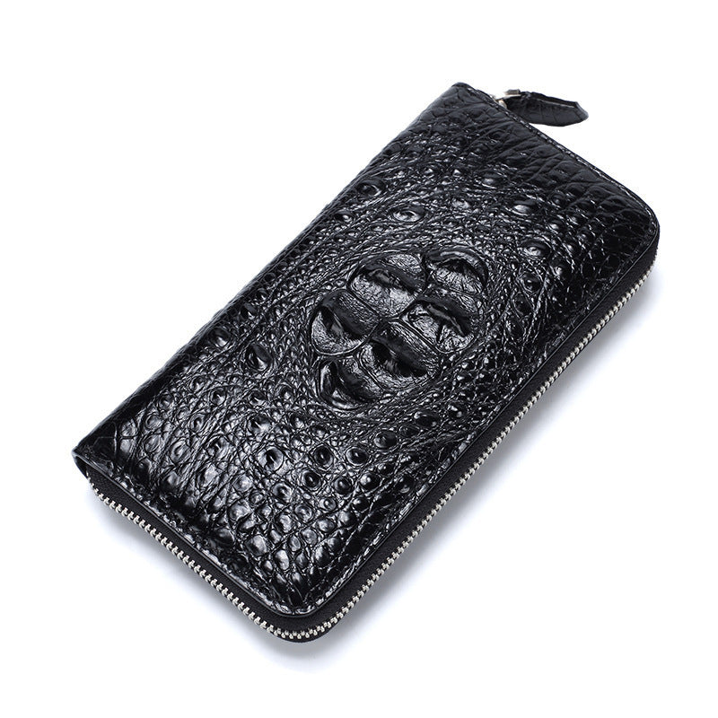 Siamese Crocodile Skin Men's Wallet Genuine Leather Wallet Popular Stylish Handbag 