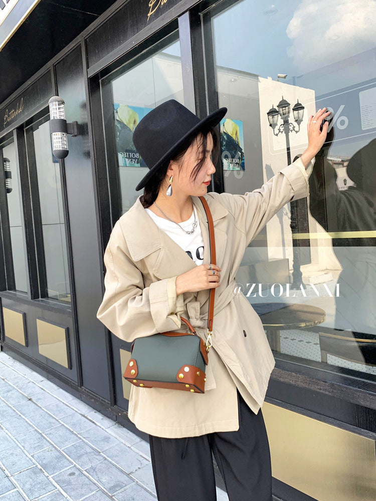 Women's handbag Luxury cowhide bag Genuine leather shoulder bag Crossbody bag Goes with anything