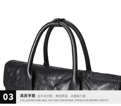 メンズハンドバッグ 牛皮本革製 高品質 大容量 ブリーフケース男性用手提げかばん
