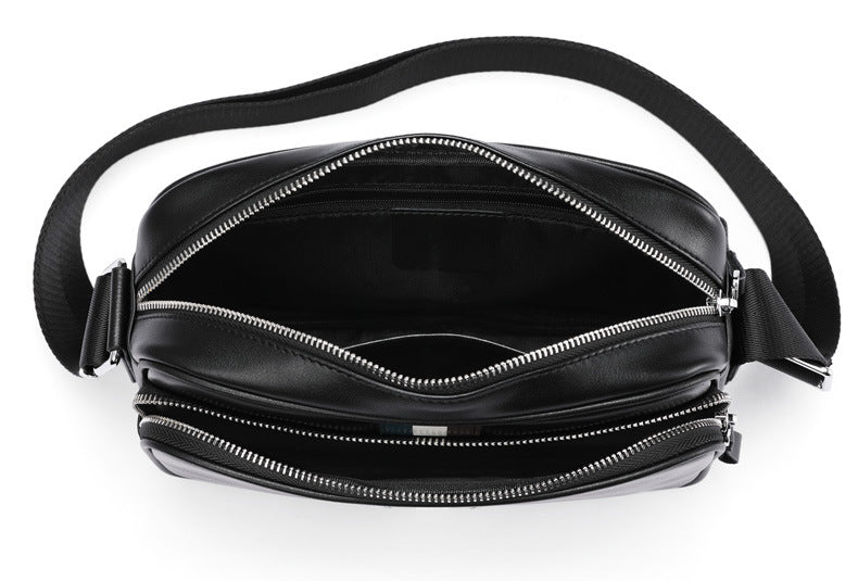 メンズショルダーバッグ 牛皮本革製 ビジネスファッション 大容量 斜めがけバッグ