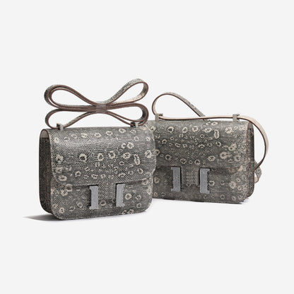 シャムワニ皮トカゲ柄高級感本革レディースバッグラインストーンバックル脇バッグ斜めがけバッグ