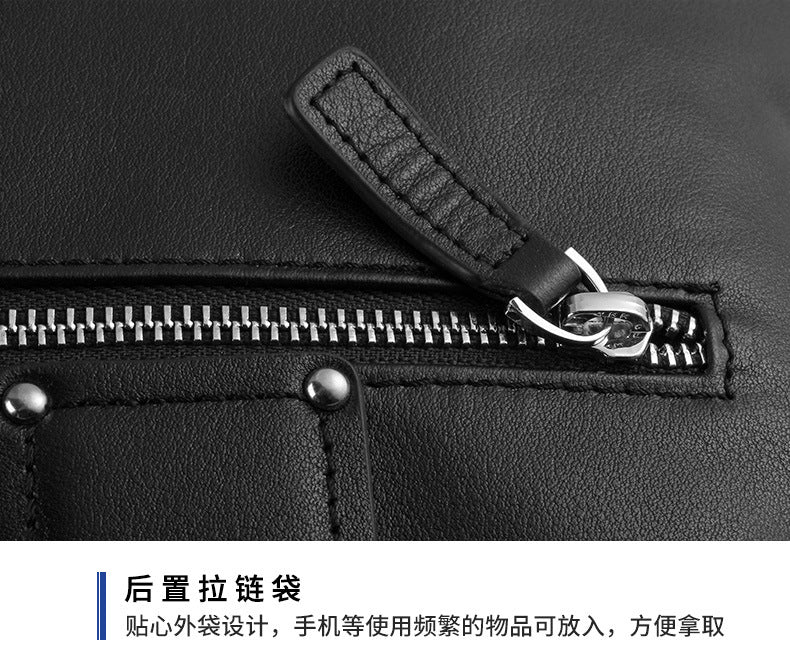 Men's Handbag Genuine Cowhide Leather Handbag Computer Bag Men's Business Briefcase 