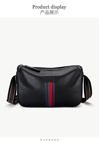 メンズショルダーバッグ 牛皮本革 ファッション カジュアル 通勤 男性用斜めがけバッグ