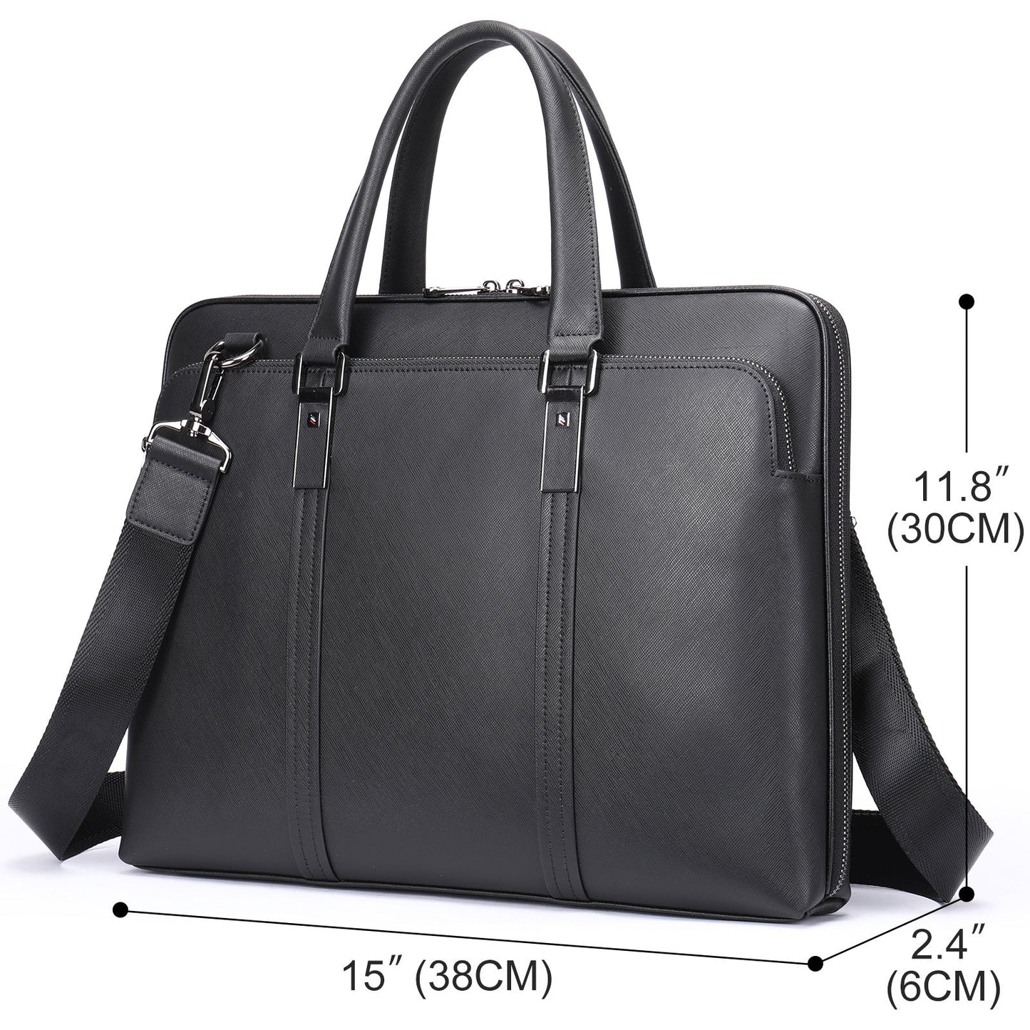 Men's Handbag Briefcase Genuine Cowhide Leather Business Lawyer Computer Bag Casual Fashion Handbag for Men 