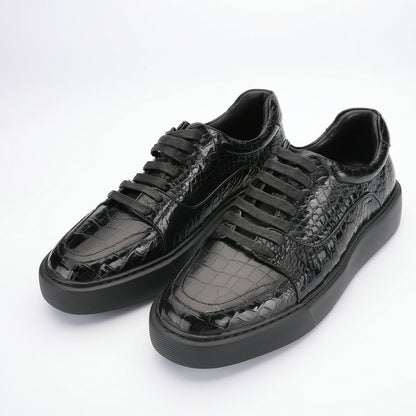 秋冬新品ワニ腹の皮メンズカジュアルシューズ 本革 革靴 ファッションビジネスシューズ
