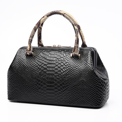 Women's Handbag Cowhide Shoulder Bag Large Capacity Genuine Leather Crossbody Ladies Bag Crocodile Pattern Commuting OL